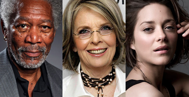 Морган Фриман, Дайан Китон и Марион Котийяр 