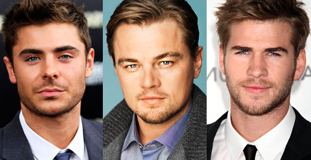 Зак Эфрон, Леонардо ДиКаприо и Лиам Хемсворт
