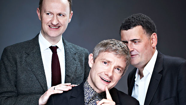 Марк Гатисс, Мартин Фриман и  Стивен Моффат