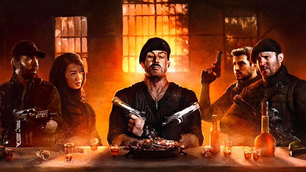 иллюстрация к фильму «Неудержимые»