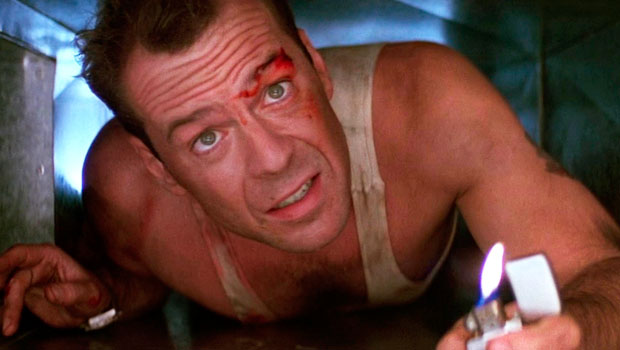 кадр с фильма «Крепкий орешек»