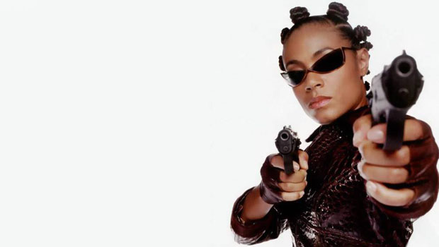 Джада Пинкетт Смит в фильме "Матрица: Перезагрузка"