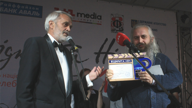 Режиссер Михаил Ильенко и продюсер Владимир Филиппов на церемонии награждения фестиваля