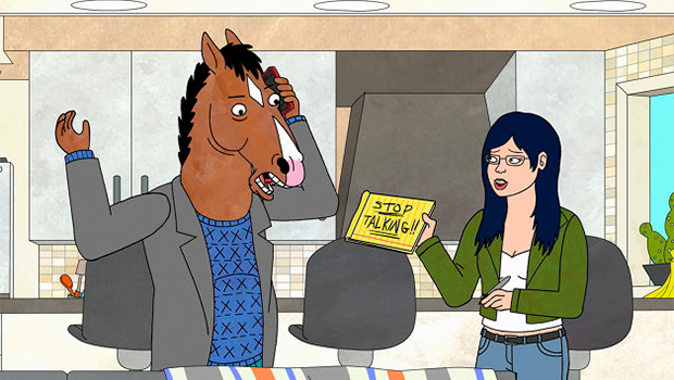 Человек-лошадь с подругой