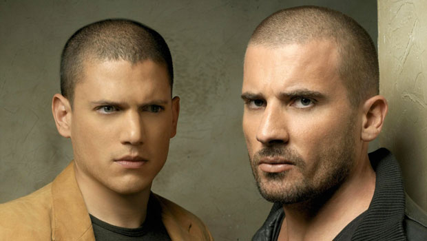 Доминик Пурселл и Вентворт Миллер в сериале "Побег"