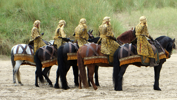 кадр со съемок пятого сезона "Игры престолов"