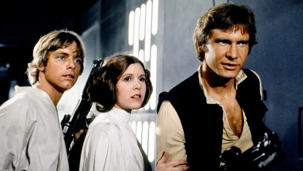 кадр из фильма "Звездные войны: Новая надежда"