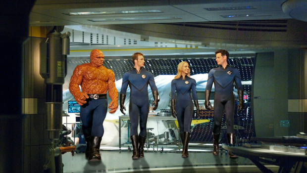 кадр из фильма "Фантастическая четверка"