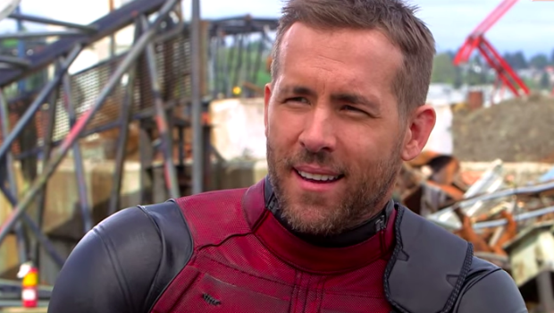 Райан Рейнольдс на съемках "Дэдпула"