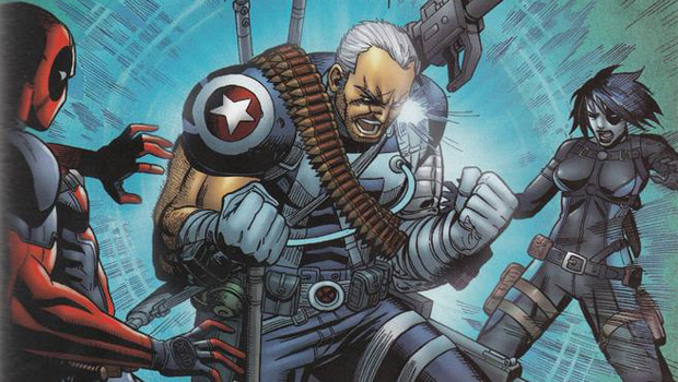 Дэдпул, Кабель и Домино в комиксе