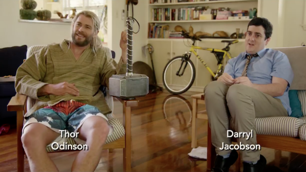 Тор в комедийном ролике