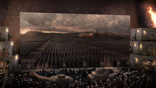 кадр из визуализации тура "Игры престолов"