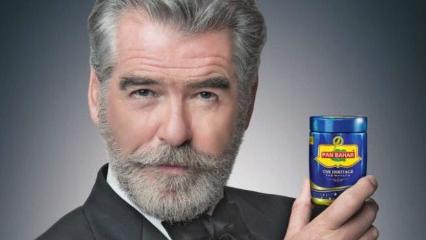 Пирс Броснан в рекламе "Пан Бахар"