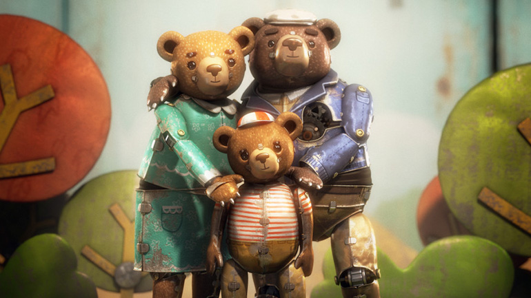 кадр из анимации «История медведя»