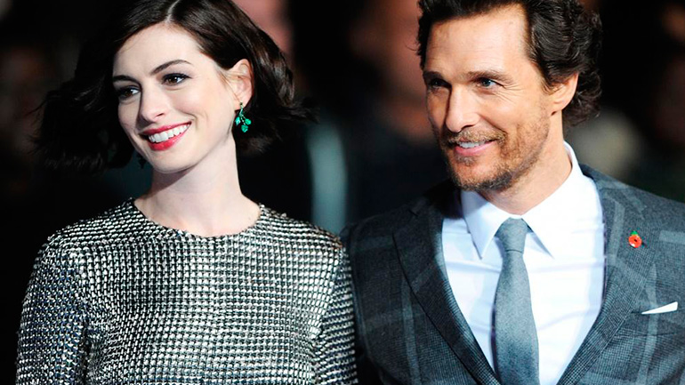 Энн Хэтэуэй и Мэттью МакКонахи