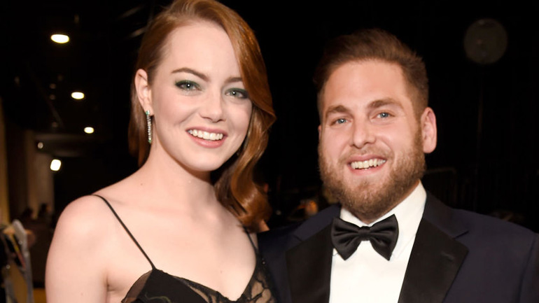 Эмма Стоун и Джона Хилл