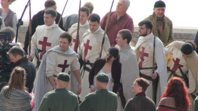 фото со съемок фильма "Робин Гуд: Начало"