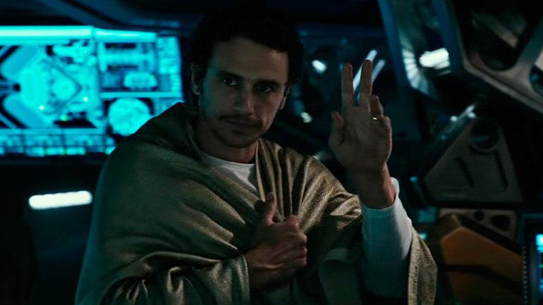 Джеймс Франко в прологе к фильму "Чужой: Завет"