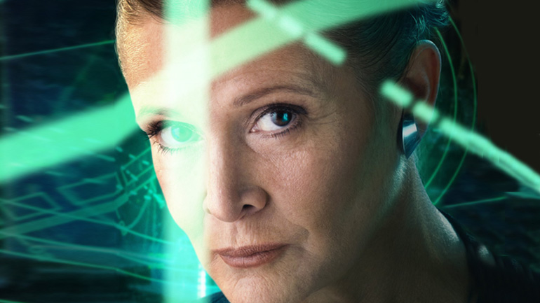 Кэрри Фишер в образе Леи