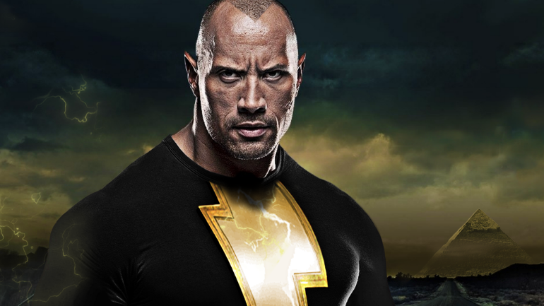 фан-арт: Дуйэн Джонсон в костюме Черного Адама