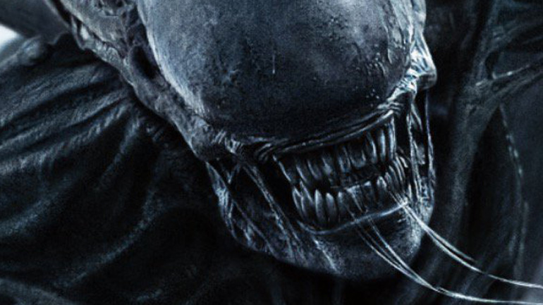 один из монстров в фильме "Чужой: Завет"