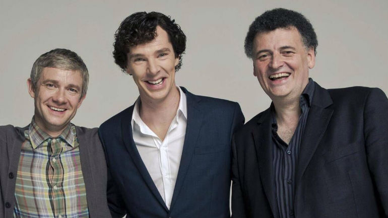Мартин Фриман, Бенедикт Камбербэтч и Стивен Моффат