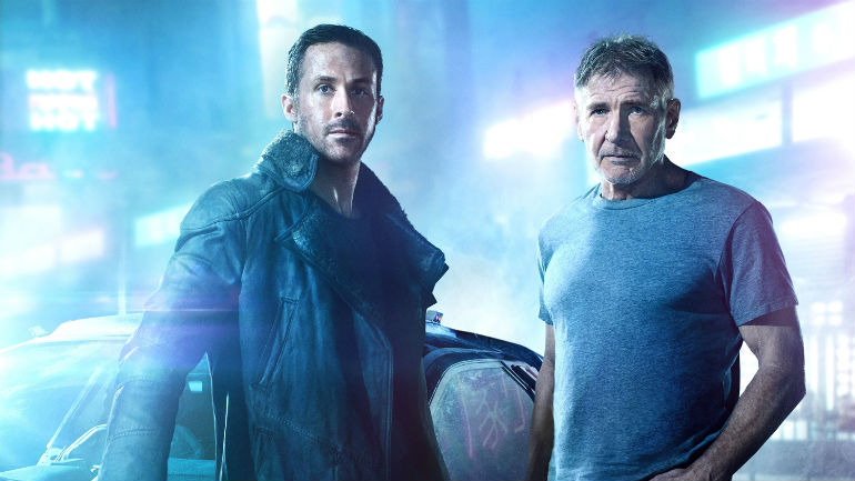 Райан Гослинг и Харрисон Форд, промо к "Бегущему по лезвию 2049"