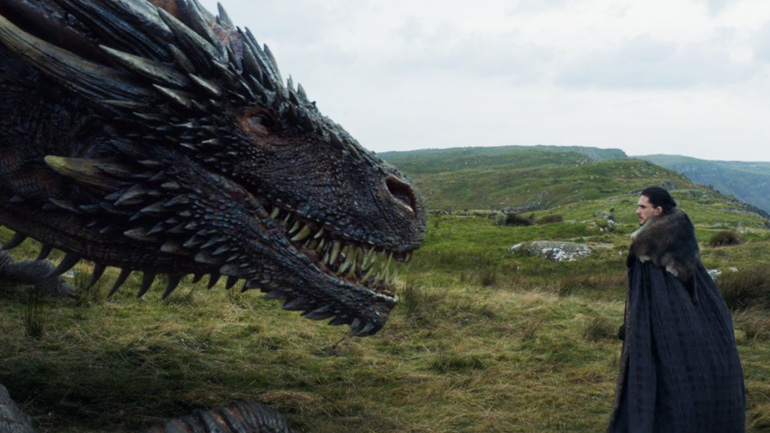 кадр из 5 серии 7 сезона "Игры престолов"