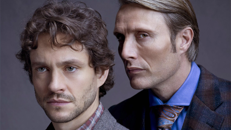 Хью Дэнси и Мадс Миккельсен, промо к "Ганнибалу"