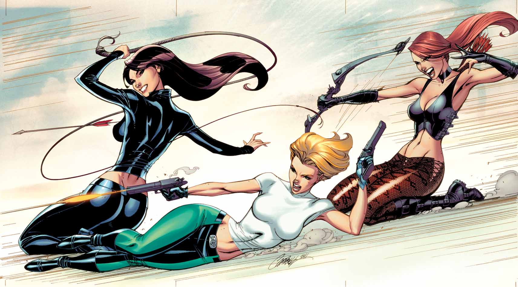 героини комикса "Опасная девушка"