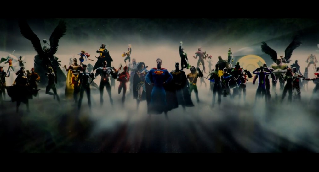 заставка к фильмам расширенной киновселенной DC