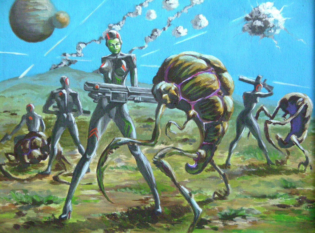 фан-иллюстрации к роману "Война старика"