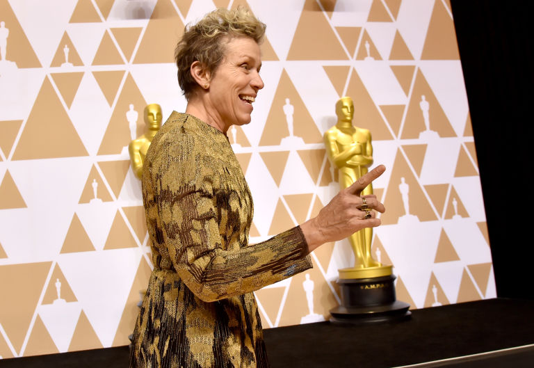 Фрэнсис МакДорманд на церемонии "Оскар" 