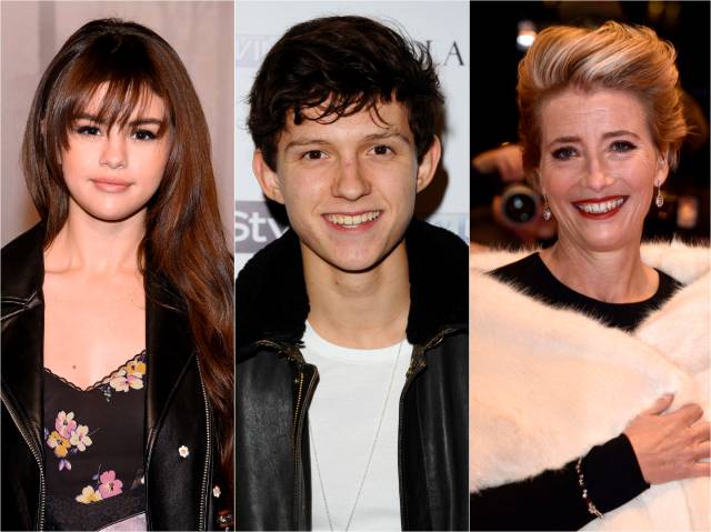 Селена Гомес, Том Холланд и Эмма Томпсон 