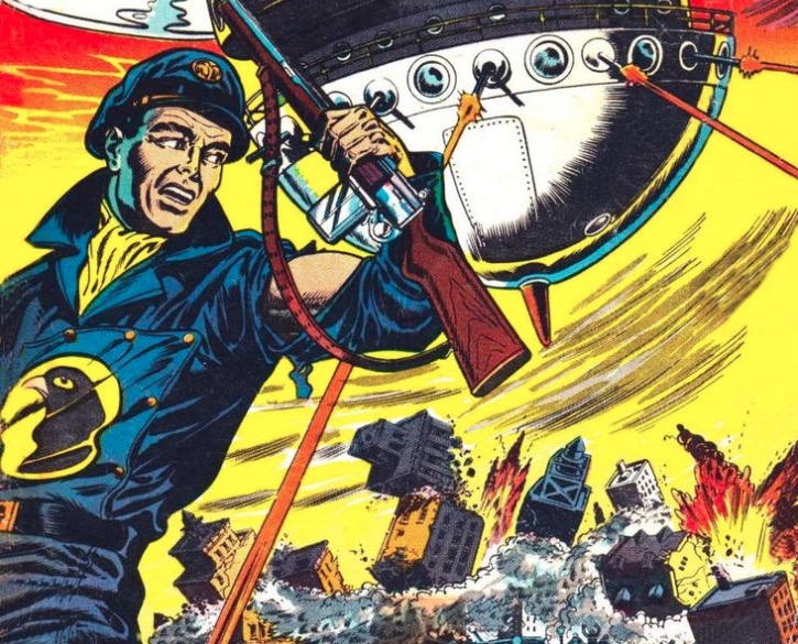 Иллюстрация из комиксов про Черного ястреба 