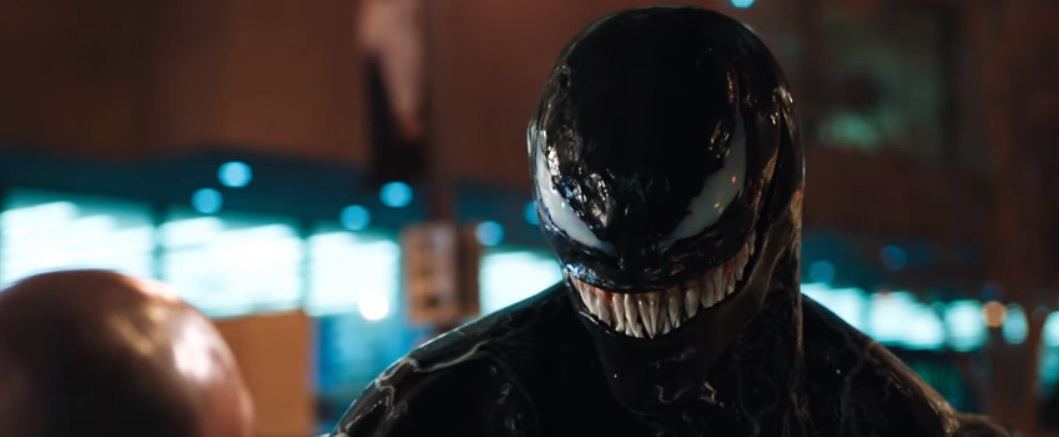 Скриншот из трейлера фильма "Веном" 