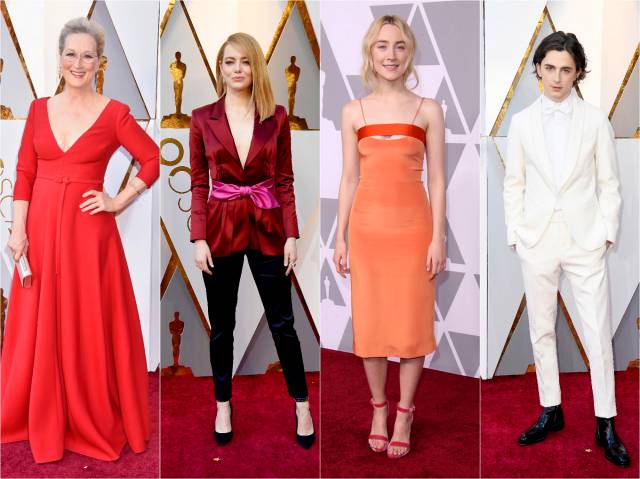 Мэрил Стрип, Эмма Стоун, Сирша Ронан и Тимоти Шаламе 