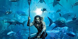 Аквамен среди акул: новый постер дисишного блокбастера