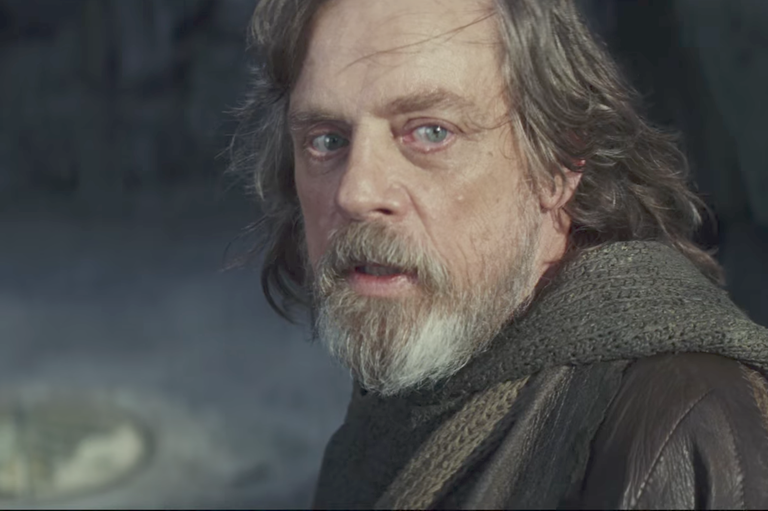 Марк Хэмилл в фильме "Звездные войны: Последние джедаи"