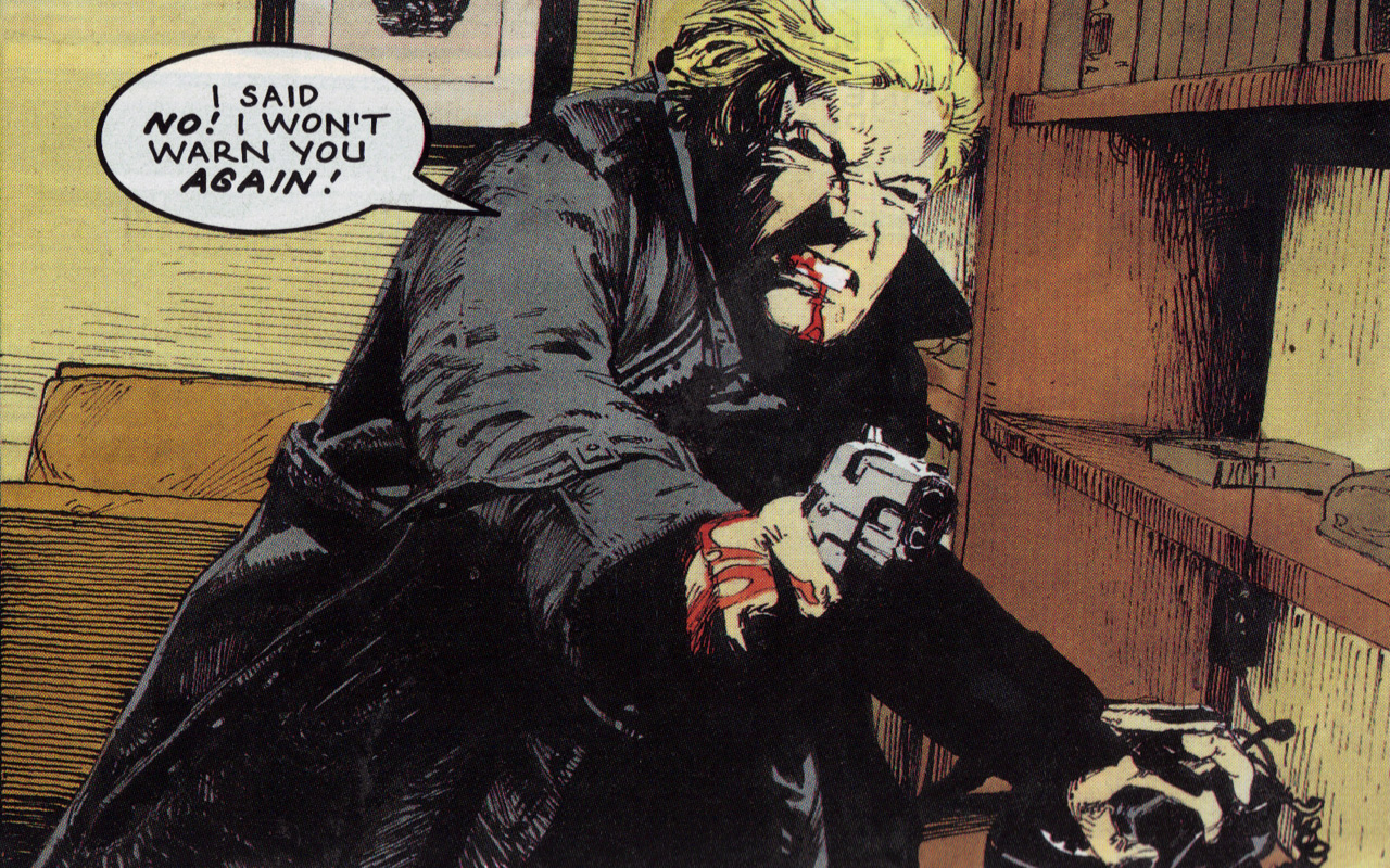 Иллюстрация из комикса "Button Man" 