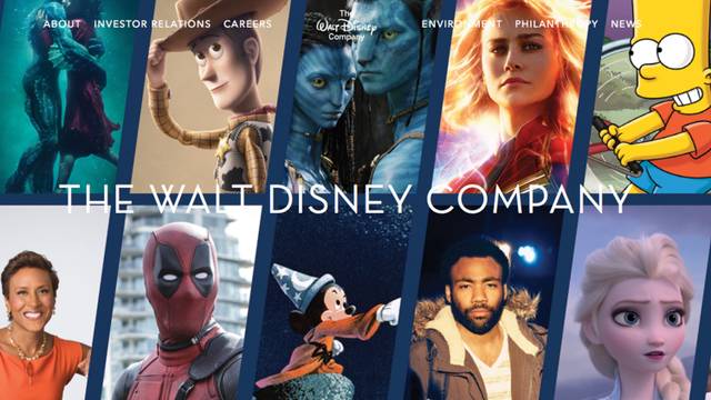 Баннер с официального сайта компании Disney