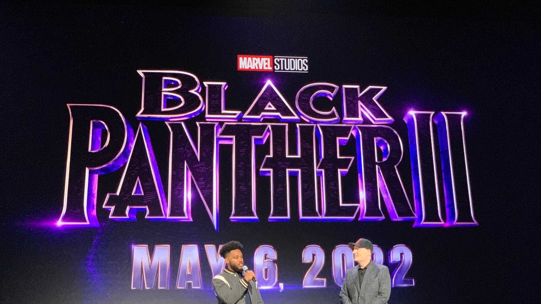 Логотип-заставка сиквела "Черной пантеры"