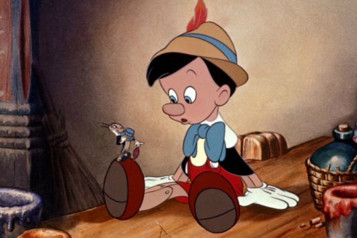 Кадр из диснеевского мультфильма "Пиноккио"
