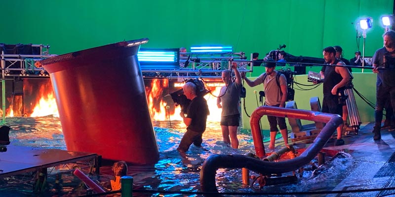 Кадр со съемочной площадки фильма "Аватар 2"