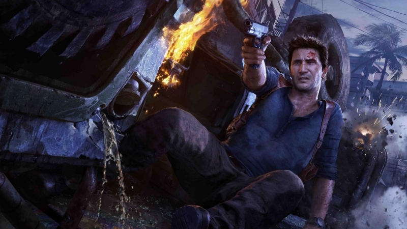Кадр из видеоигры "Uncharted"