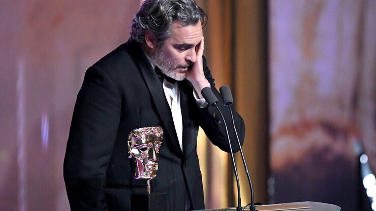 Хоакин Феникс на вручении премий BAFTA 2020