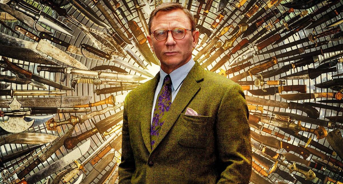 Дэниэл Крэйг на постере фильма "Достать ножи"