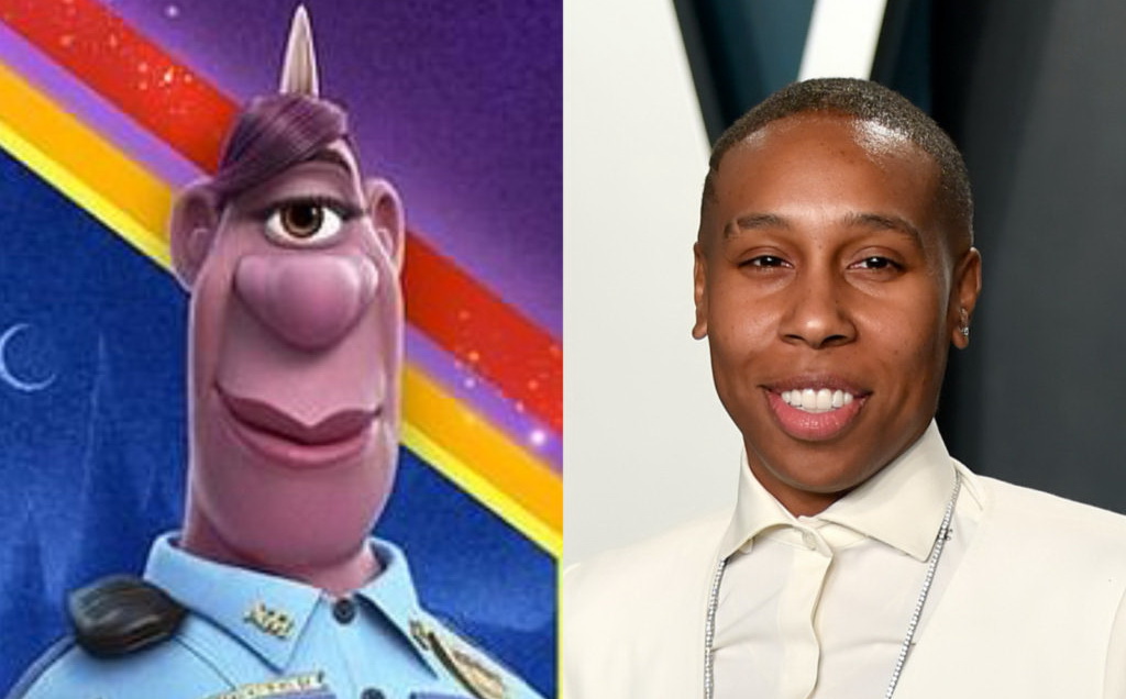 ЛГБТ-персонаж мультика "Вперед" и актриса Лина Уэйт, которая его озвучила