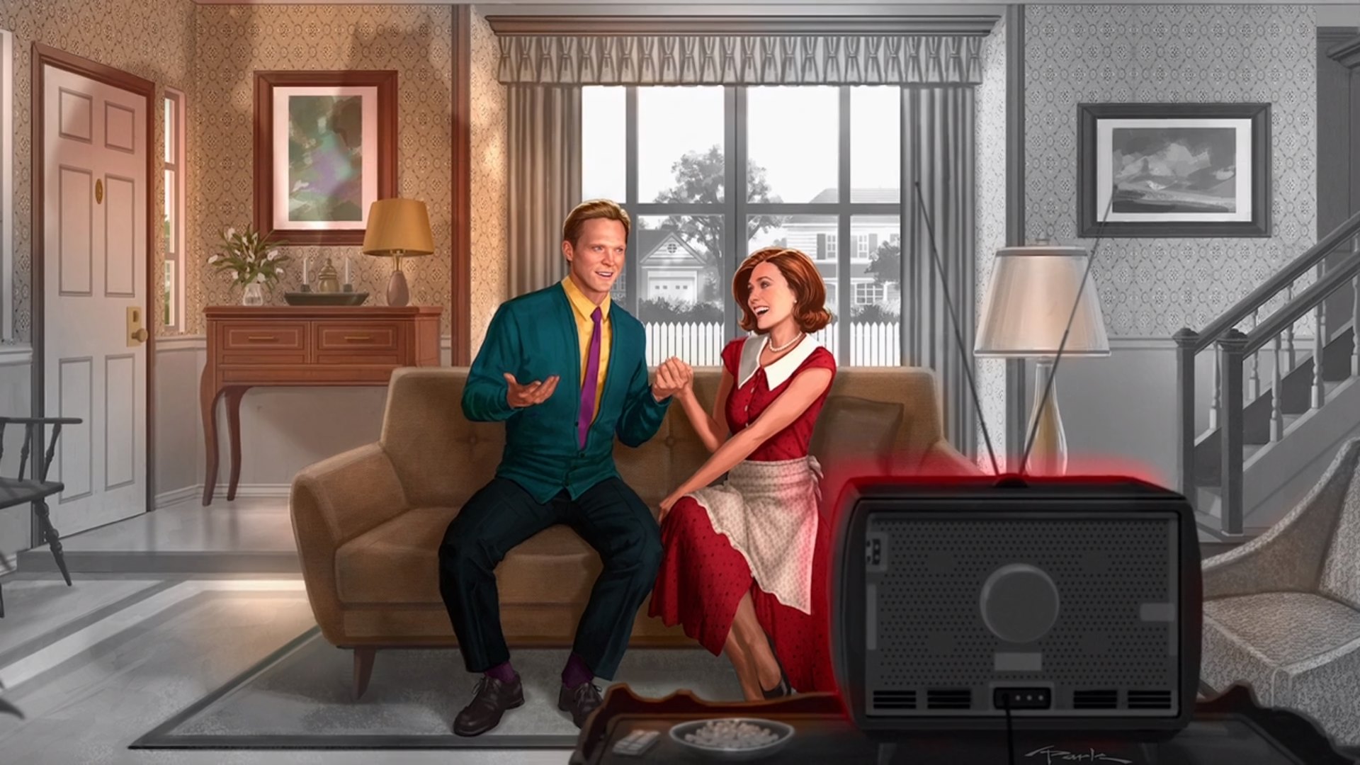 Промо-картинка к сериалу "ВандаВижен"