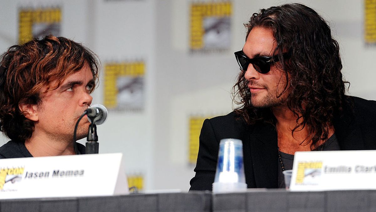 Питер Динклэйдж и Джейсон Момоа